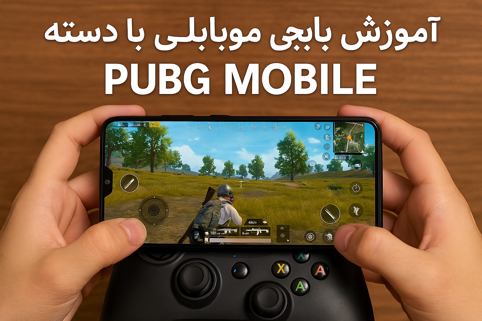 اموزش تنظیمات پابجی موبایل با دسته